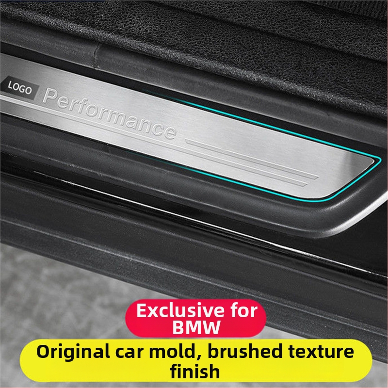 Kinracdine nerūsējošā tērauda praga līstes BMW 3. sērija, 5. sērija, X3/X5/X6 ar automātisko transmisiju