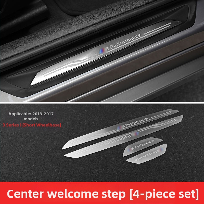 Kinracdine nerūsējošā tērauda praga līstes BMW 3. sērija, 5. sērija, X3/X5/X6 ar automātisko transmisiju