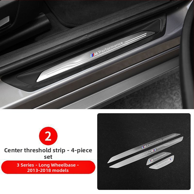 Kinracdine nerūsējošā tērauda praga līstes BMW 3. sērija, 5. sērija, X3/X5/X6 ar automātisko transmisiju