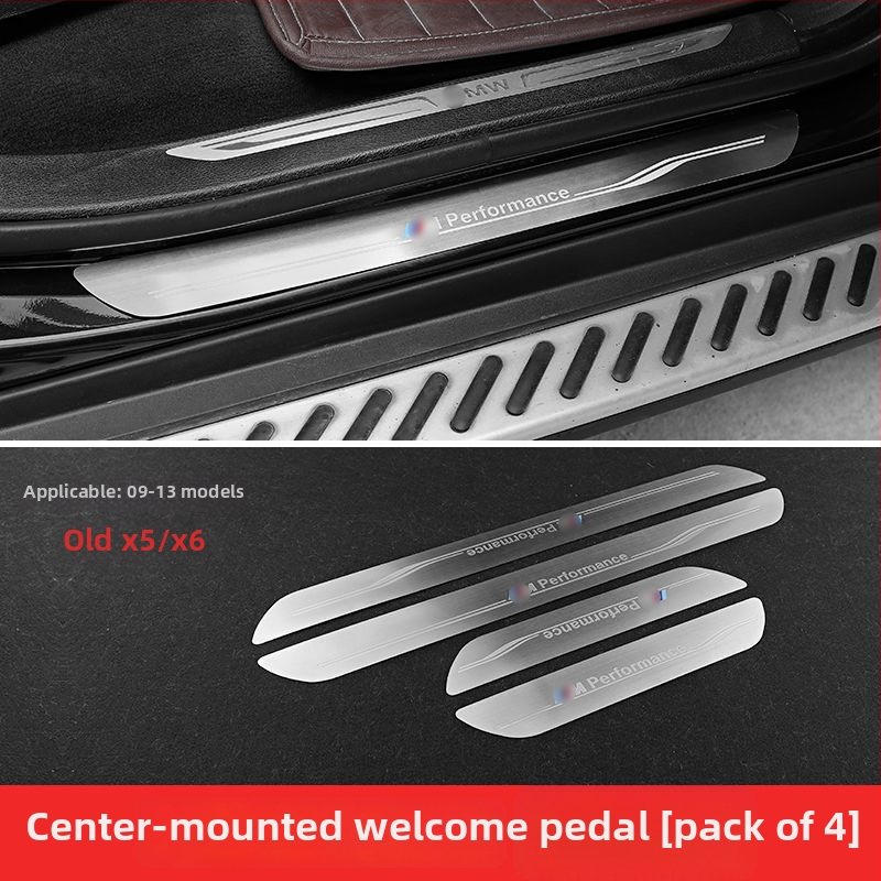 Kinracdine nerūsējošā tērauda praga līstes BMW 3. sērija, 5. sērija, X3/X5/X6 ar automātisko transmisiju