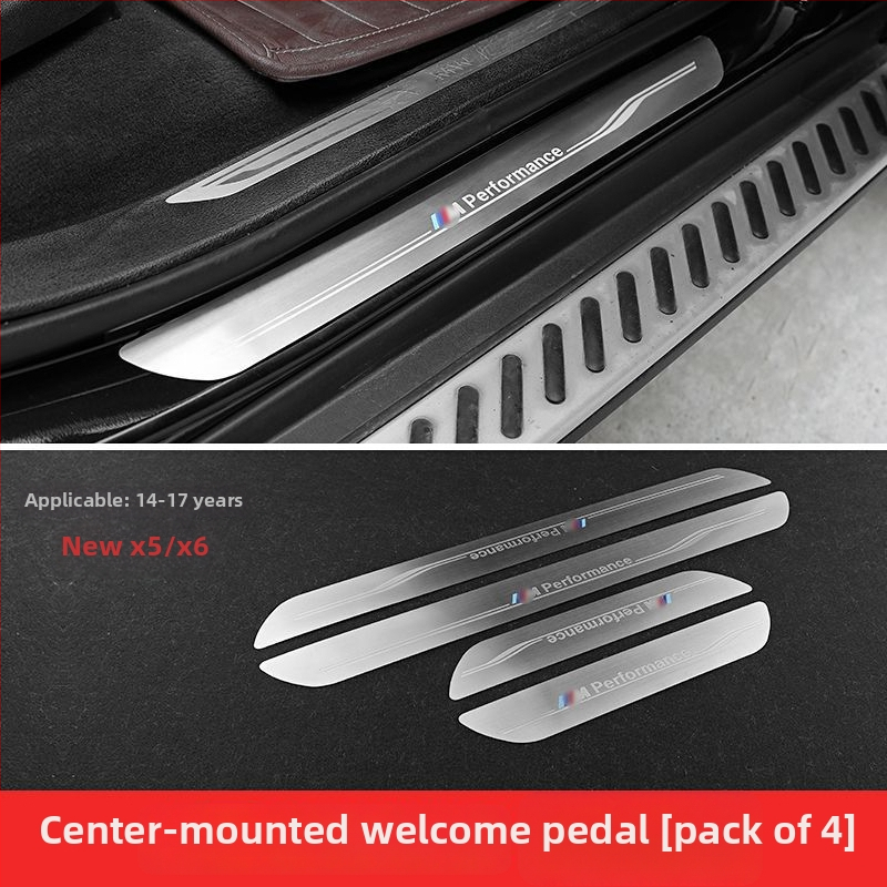 Kinracdine nerūsējošā tērauda praga līstes BMW 3. sērija, 5. sērija, X3/X5/X6 ar automātisko transmisiju