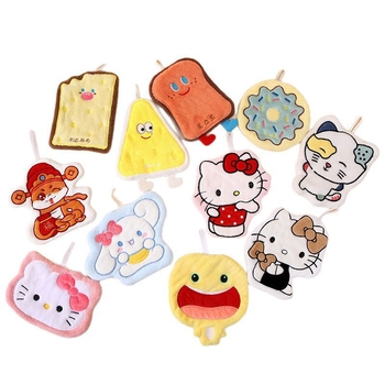 Pakabinamas virtuvės rankšluostis su siuvinėtu ornamentu, koralinis flisas, 120d siūlai, 30-50 g, pritaikomas