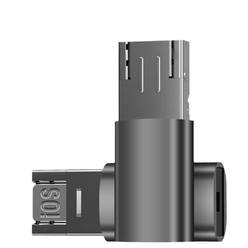 Двоен четец за карти USB 2.0; TF карта поддръжка; метален корпус; за мобилни устройства и компютри