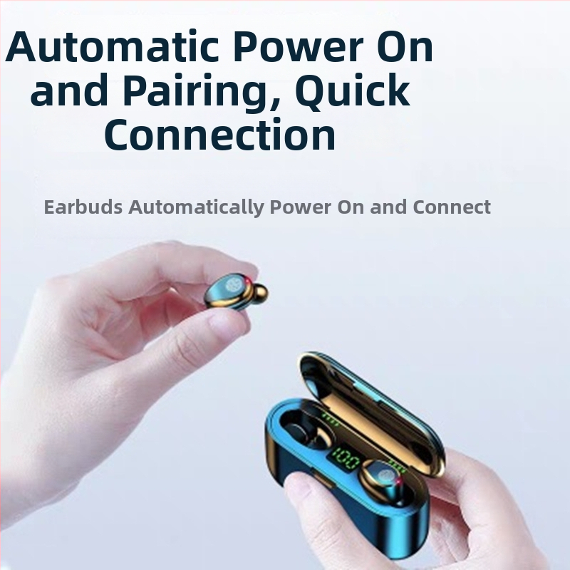Bezdrôtové Bluetooth slúchadlá do uší, potlačenie šumu, Bluetooth 5.0, bezdrôtové nabíjanie, IPX5, výdrž batérie 4–8 h