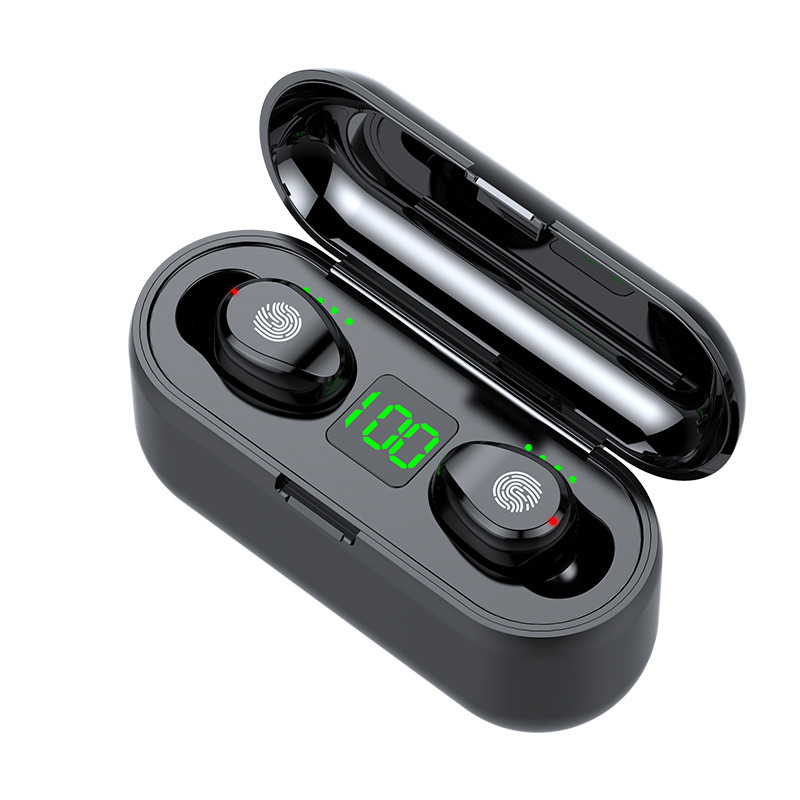 Bezdrôtové Bluetooth slúchadlá do uší, potlačenie šumu, Bluetooth 5.0, bezdrôtové nabíjanie, IPX5, výdrž batérie 4–8 h