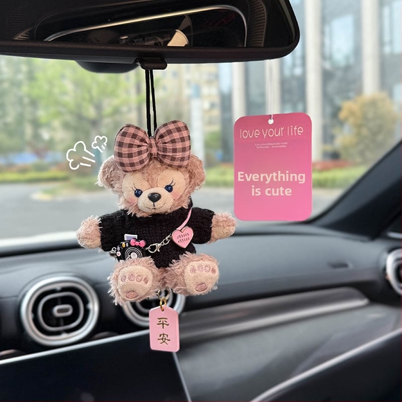 Visací príves na auto z plyšu, karikatúrny štýl, aróma, vnútorná dekorácia