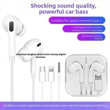 3,5 mm uz USB-C adapteris Apple vadiem klausulēm (2. un 3. paaudze) – Android saderīgs, in-ear dizains