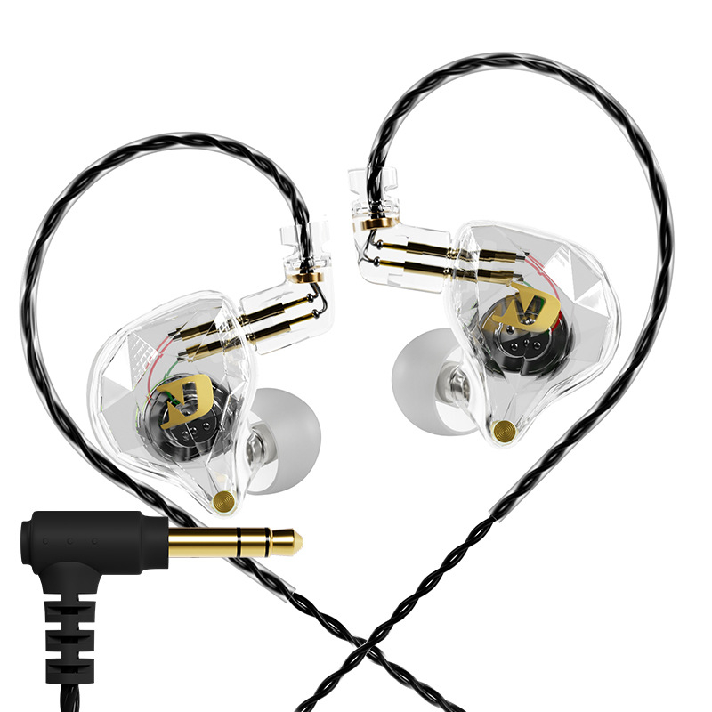 In-ear žične slušalice s izmjenjivim kabelom, mikrofon, 3,5 mm L-oblik priključak, 10 mm driver, 20–40000 Hz, 1,25 m kabel