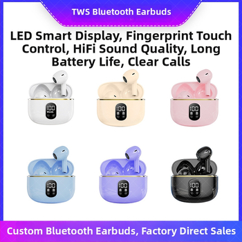 X87 in-ear Bluetooth slúchadlá s AI prekladačom, digitálny displej, nízka latencia pre hranie, Bluetooth 5.3, dosah 10 m