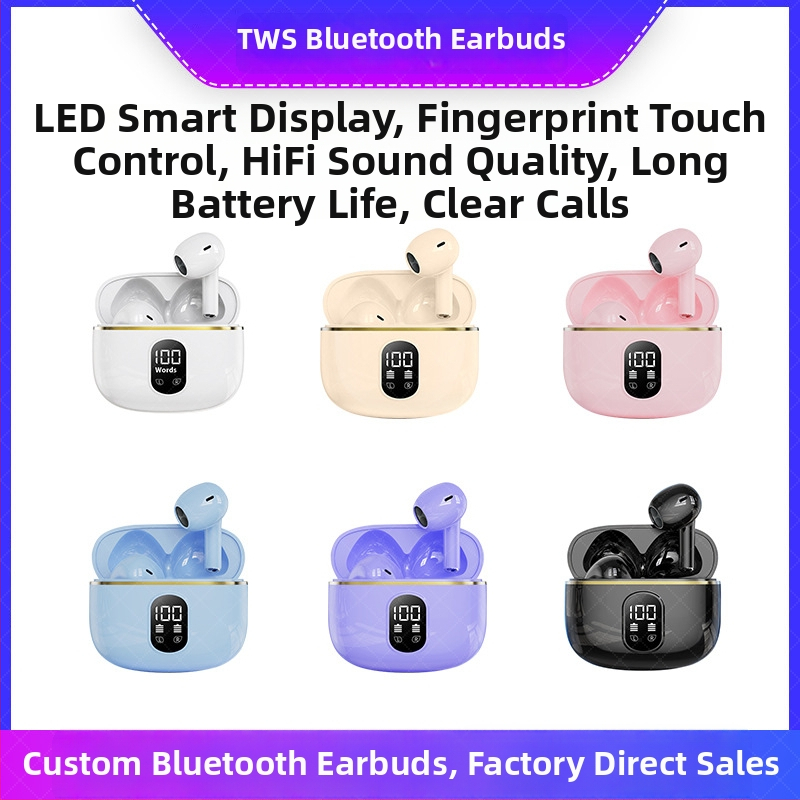 X87 in-ear Bluetooth slúchadlá s AI prekladačom, digitálny displej, nízka latencia pre hranie, Bluetooth 5.3, dosah 10 m