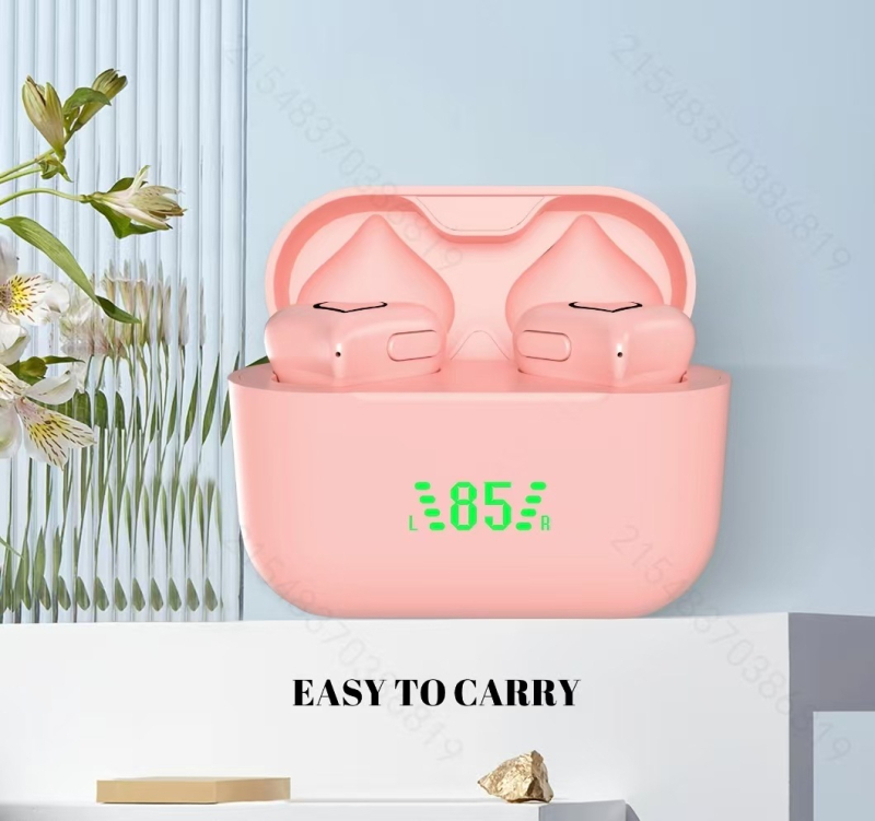 Heartbuds bezdrôtové slúchadlá v lantern štýle – Bluetooth 5.0, dosah 12 m, výdrž batérie 4–8 h, vodotesné na bežné použitie, viacbodové pripojenie