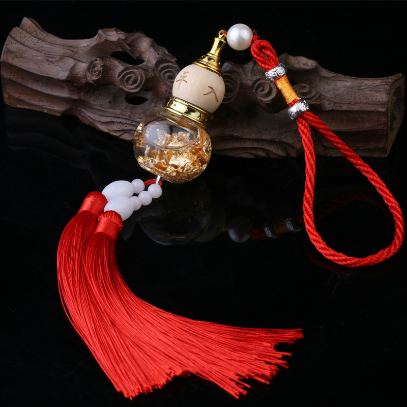 Κρεμαστό αυτοκινήτου εσωτερικού χώρου - σχήματος κολοκύθας, γυαλί, κινεζικός παραδοσιακός στυλ