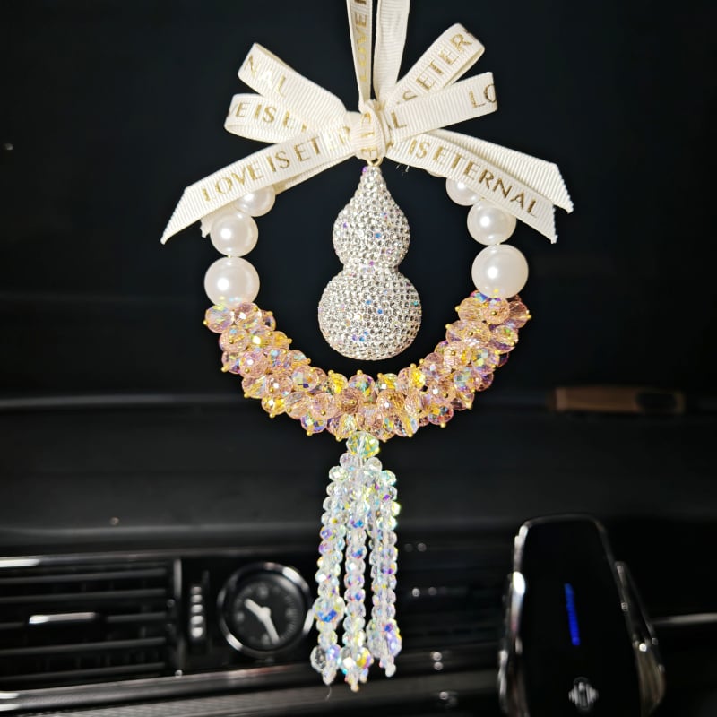 Κρεμαστό για καθρέπτη αυτοκινήτου — μεταλλικό, μοντέρνος σχεδιασμός, διακοσμητικό εσωτερικού χώρου