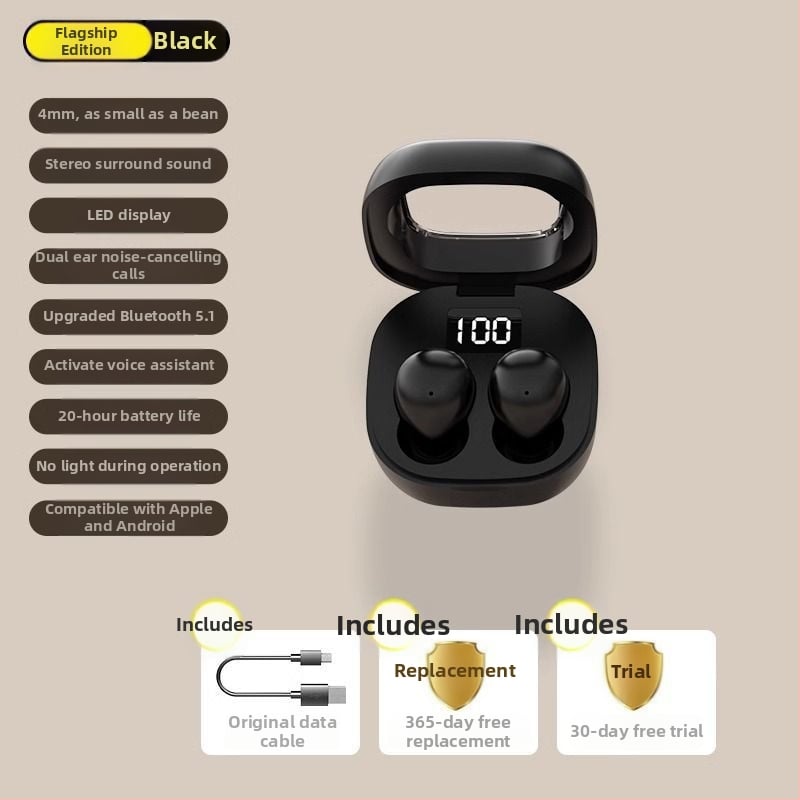 Ασύρματα Bluetooth ακουστικά SK19 με ακύρωση θορύβου, ασύρματη φόρτιση, διάρκεια μπαταρίας άνω των 8 ωρών, IPX6 αδιάβροχο, Bluetooth 5.3