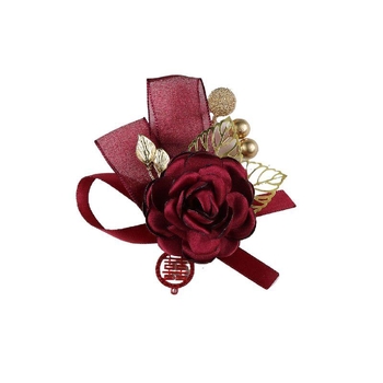 Kínai stílusú esküvői gomblyukdísz, testreszabható, logónyomás nélkül, esküvői kiegészítő