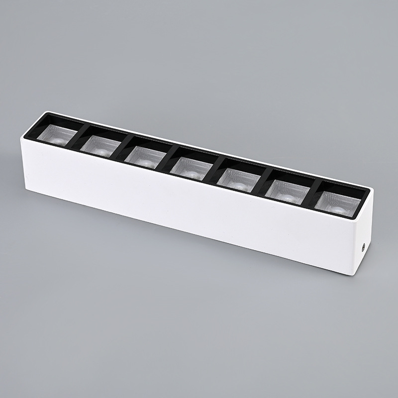 LED lineáris világításhoz való ház, felületre szerelhető, öntött alumínium test, modell Bl-surface mounted linear light, kompatibil LED 2835-ös forrás