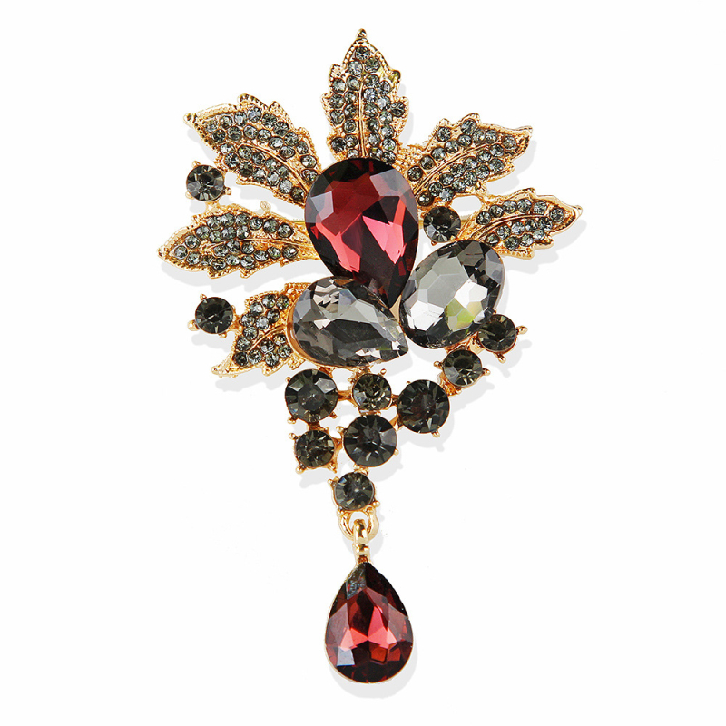 Cvjetna broš od cinkove legure, lagani luksuzni stil, unisex, za sako ili kaput, spomen i dekoracija