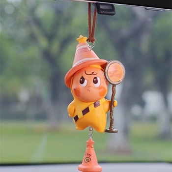 Κρεμαστό για τον καθρέφτη αυτοκινήτου, αρωματικό από ρητίνη, καρτούν στυλ, εσωτερική διακόσμηση, προσαρμόσιμο