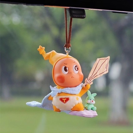 Κρεμαστό για τον καθρέφτη αυτοκινήτου, αρωματικό από ρητίνη, καρτούν στυλ, εσωτερική διακόσμηση, προσαρμόσιμο