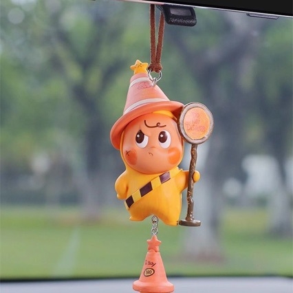 Κρεμαστό για τον καθρέφτη αυτοκινήτου, αρωματικό από ρητίνη, καρτούν στυλ, εσωτερική διακόσμηση, προσαρμόσιμο