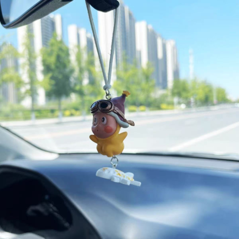 Κρεμαστό για τον καθρέφτη αυτοκινήτου, αρωματικό από ρητίνη, καρτούν στυλ, εσωτερική διακόσμηση, προσαρμόσιμο