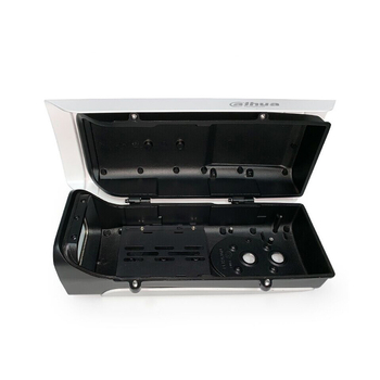 Gun-stila uzraudzības kameras korpuss – alumīnija sakausējums, ārējā lietošanā, ūdensizturīgs un putekļu izturīgs, 2× M20 kabelu caurlaides, darba temperatūra -40°C līdz 60°C