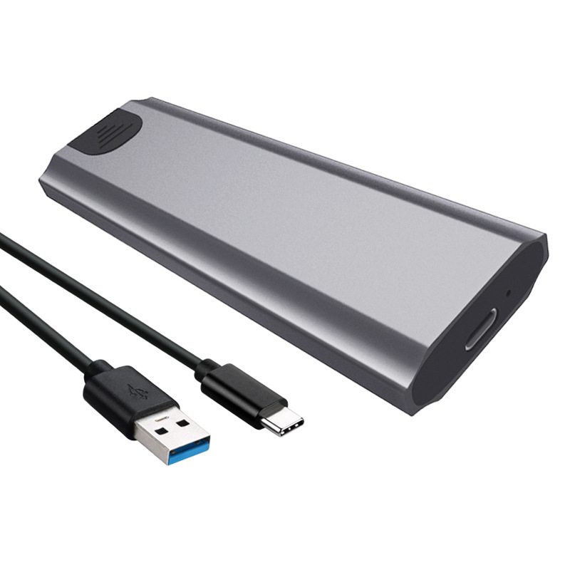 M.2 SSD външна кутия за диск с USB 3.1 Type-C – алуминиева сплав, NGFF/MVMe двойен протокол, до 8TB, модел TNP07