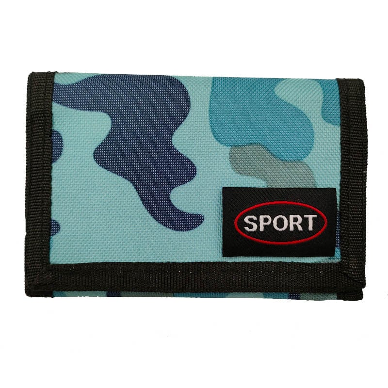 Džinsa trīsdaļīgs maks ar rāvējslēdzēju monētām; poliestera oderes; elpojošs, ūdensizturīgs, antibakteriāls, nolietojuma izturīgs