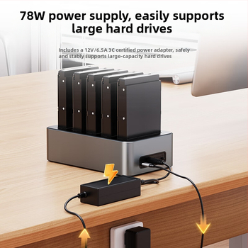 Dockovacia stanica pre pevný disk 2,5/3,5 palca, ABS, USB 3.0 5Gbps, OEM, podpora až 20TB, 1-ročná záruka