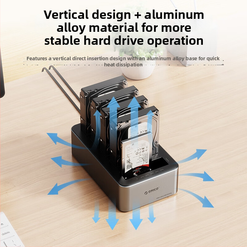 Dockovacia stanica pre pevný disk 2,5/3,5 palca, ABS, USB 3.0 5Gbps, OEM, podpora až 20TB, 1-ročná záruka