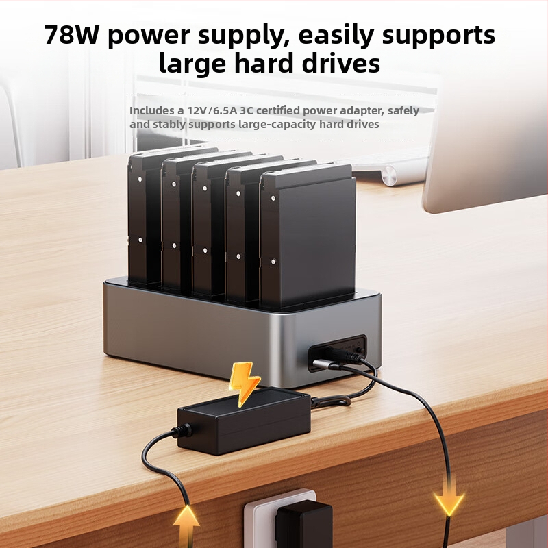 Dockovacia stanica pre pevný disk 2,5/3,5 palca, ABS, USB 3.0 5Gbps, OEM, podpora až 20TB, 1-ročná záruka