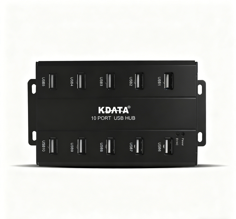 Kdata GH USB 2.0 hub s externým napájaním, kábel dĺžky 1,8 m, rýchlosť prenosu 1000 MB/s