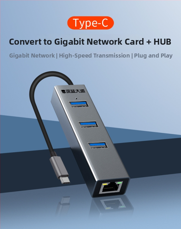USB hub s 4 portovima, USB 2.0, model Z307, kabel 1,2 m