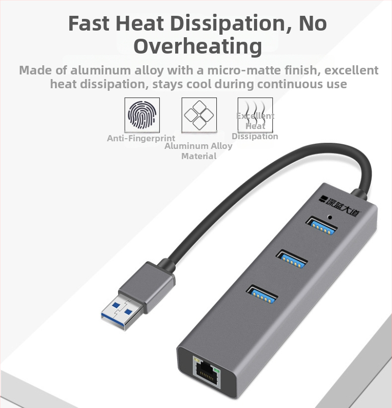 USB hub s 4 portovima, USB 2.0, model Z307, kabel 1,2 m