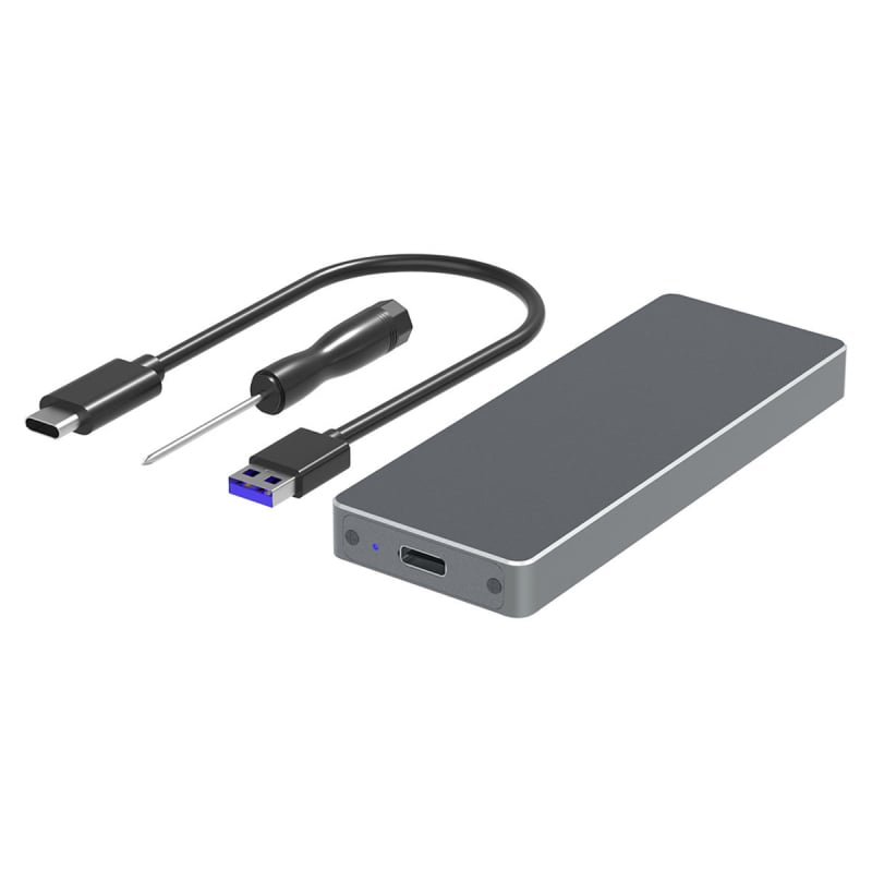 Кутия за M.2 NVMe SSD, USB 3.1/3.0, алуминиев корпус, CZL-4NU31, до 2TB, скорости до 10 Gbps