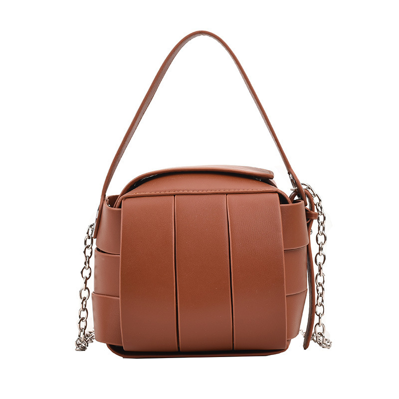 PU okrugla crossbody torbica, gradski trend, ovalni oblik, zatvaranje zatvaračem, poliester podstava