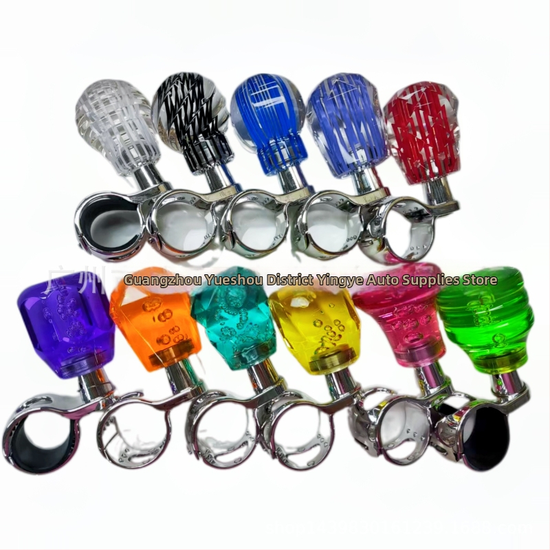 Universālā stūres bumba ar kristāla spirālveida tekstūru — Zīmols Winning Industry, Produkta kods 0035, Vispārēja automobiļu saderība