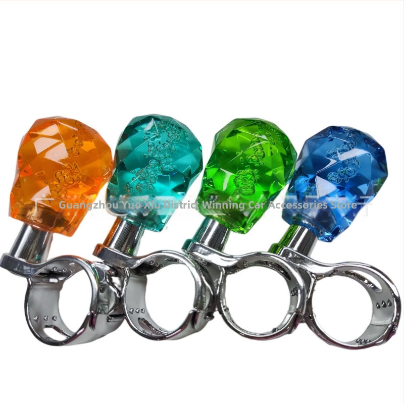 Universālā stūres bumba ar kristāla spirālveida tekstūru — Zīmols Winning Industry, Produkta kods 0035, Vispārēja automobiļu saderība