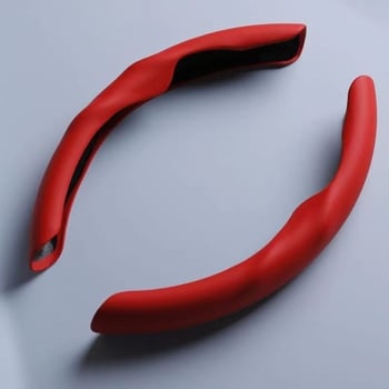 Autó kormányvédő huzat, egyszerű stílus, műbőr felület, minden évszakban használható, univerzális felszerelés, kompatibil a legtöbb márkával.