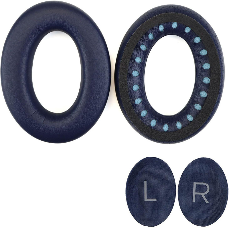 Dr. QC45 Αντικаταστατικά μαξιλαράκια αυτιών με κάλυμμα συνθετικού δέρματος για Bose QuietComfort 45