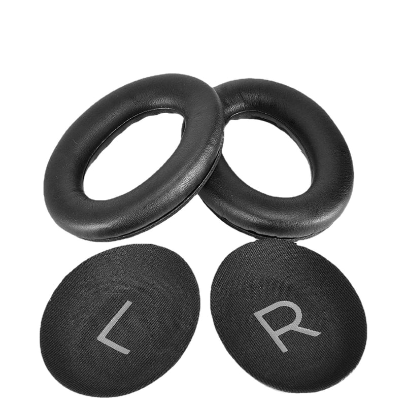 Dr. QC45 Αντικаταστατικά μαξιλαράκια αυτιών με κάλυμμα συνθετικού δέρματος για Bose QuietComfort 45