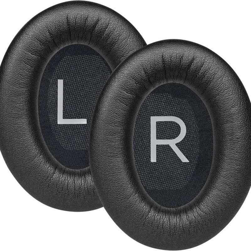 Dr. QC45 Αντικаταστατικά μαξιλαράκια αυτιών με κάλυμμα συνθετικού δέρματος για Bose QuietComfort 45