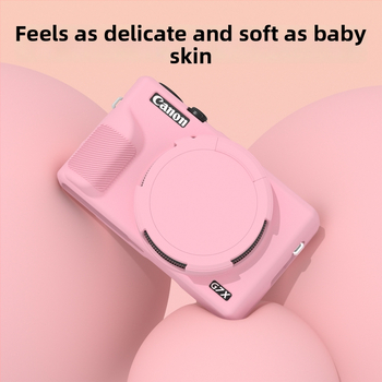 Silikónové ochranné puzdro pre Canon G7X III – Runzhe mäkký obal, protiškrabaniu a pádu, obsahuje puzdro a kryt kamery