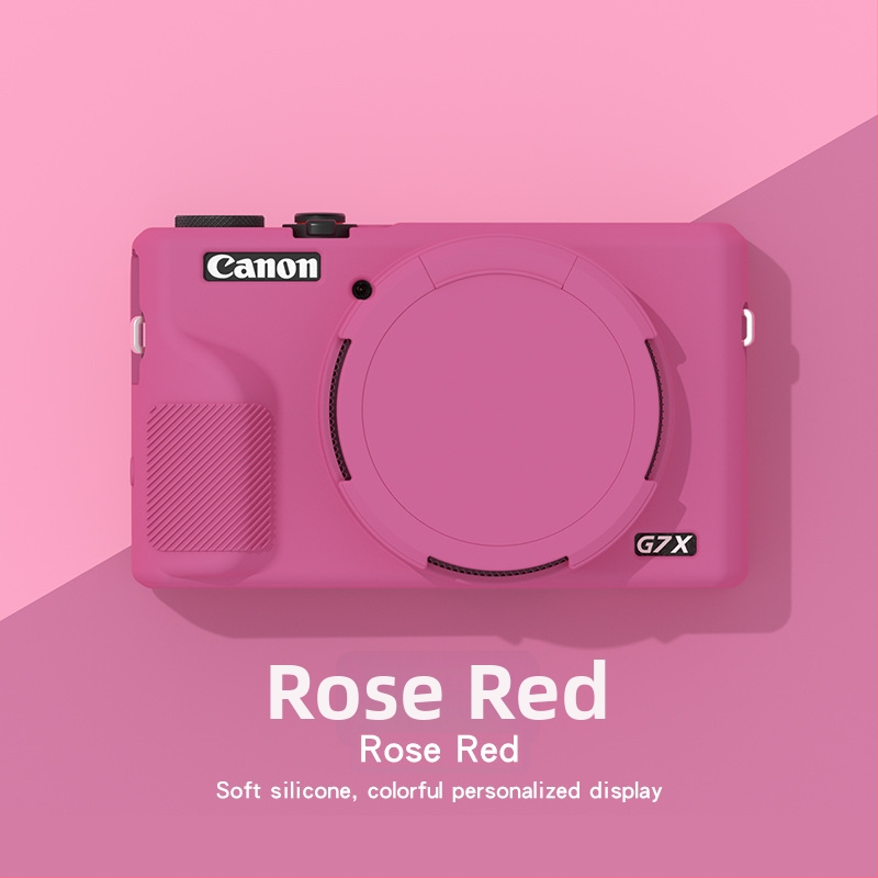 Silikónové ochranné puzdro pre Canon G7X III – Runzhe mäkký obal, protiškrabaniu a pádu, obsahuje puzdro a kryt kamery