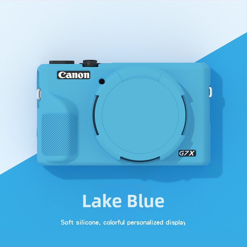 Silikónové ochranné puzdro pre Canon G7X III – Runzhe mäkký obal, protiškrabaniu a pádu, obsahuje puzdro a kryt kamery