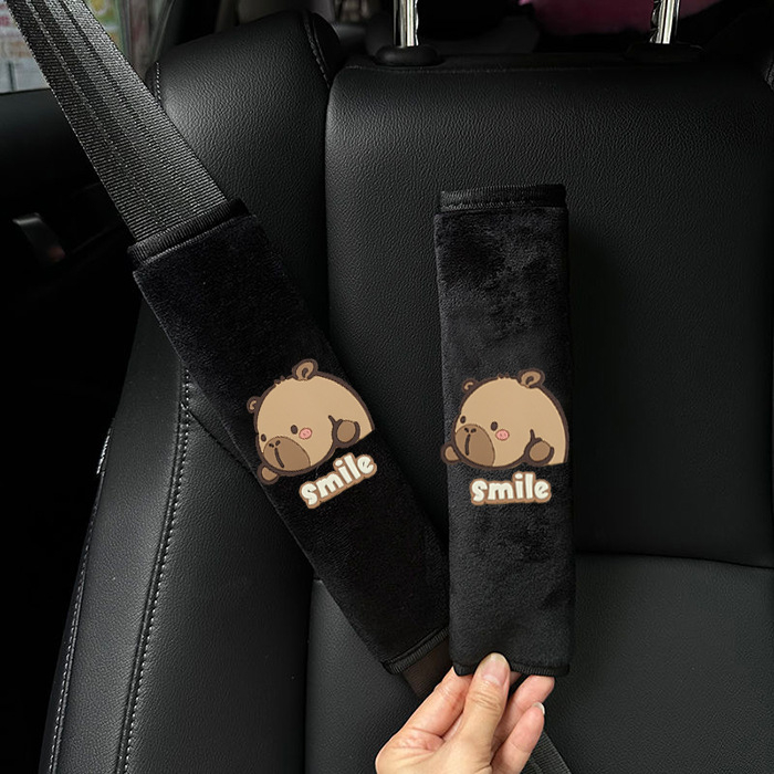 Jastučić za pojas automobila – karikatura dekoracija, materijal tkanina, prilagodljivo, otisnuti logo