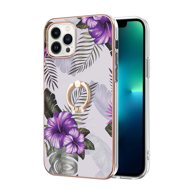 Gredzena turētājs vāciņa iPhone 8/11 Pro Max/12 Pro Max/13 Pro Max/14 Pro Max — mīksta TPE čaula, termiskā pārneses drukāšana, kritienu aizsardzība