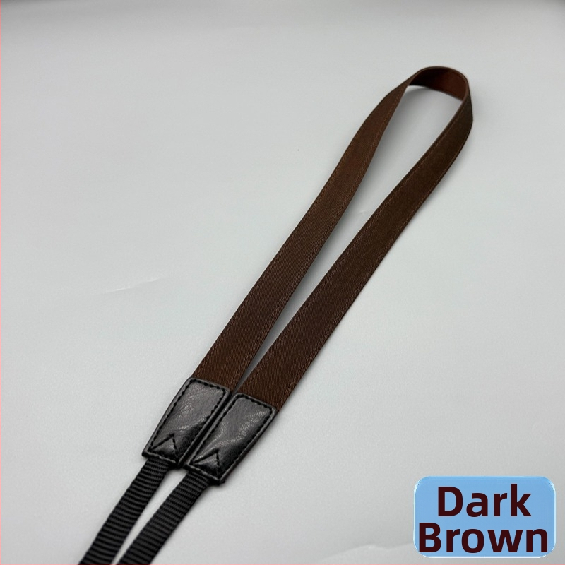 Popruh na fotoaparát - retro denim, diagonálne nastaviteľný, univerzálny model; kompatibilný s Canon, Fuji, Polaroid a ďalšími kamerami