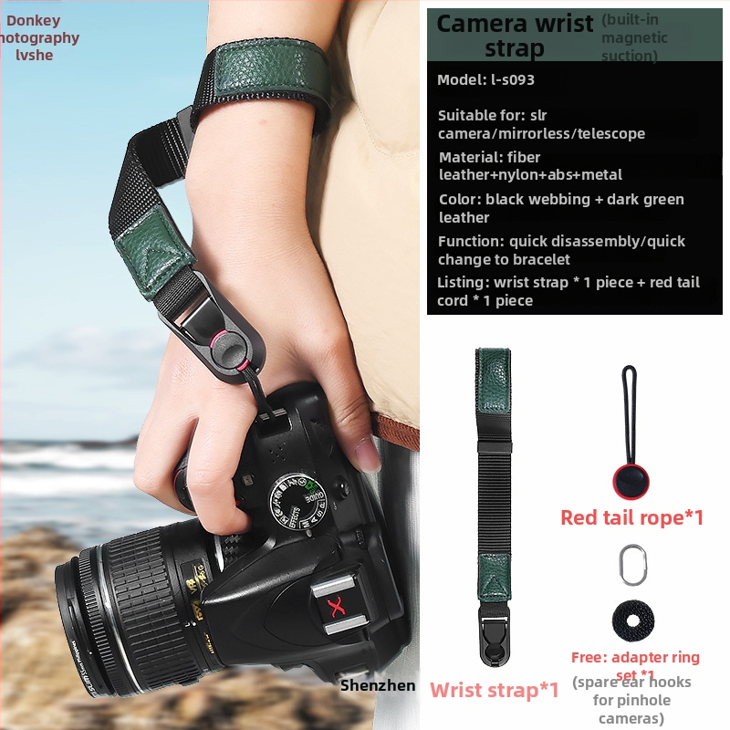 Donkey Photo Zápästný popruh na kameru – rýchle uvoľnenie, pre SLR a bezzrkadlové fotoaparáty, OEM, spoľahlivý a bezpečný
