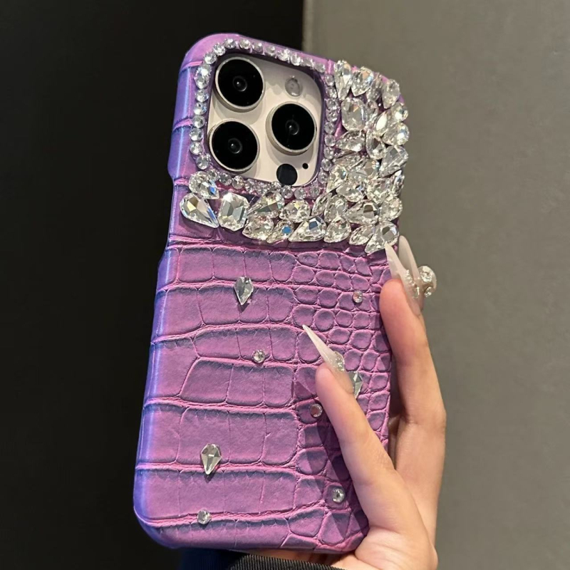 Θήκη iPhone Trendy από δέρμα κροκοδειλίου, ματ φινίρισμα, προστασία από πτώσεις, συμβατό με iPhone